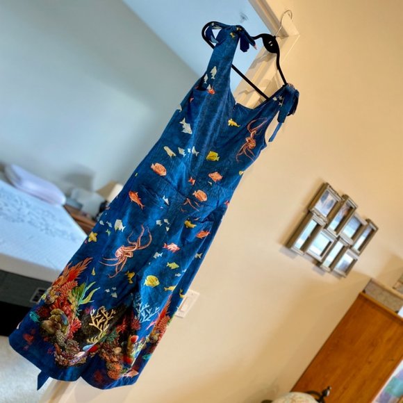 Aquarium Printed Wide-Leg Jumpsuit - Picture 3 of 6